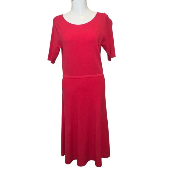 Banana Republic Dresses & Skirts - Banana Republic Women’s Ribbed Midi Dress Small Short Sleeves Pink Dressy Preppy